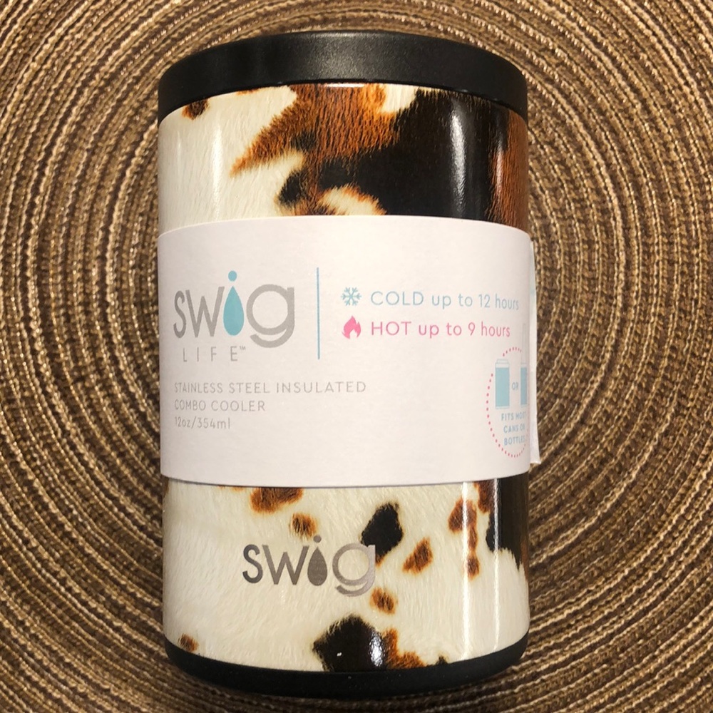 Swig Combo Cooler Koozie Hayride (Cowhide)